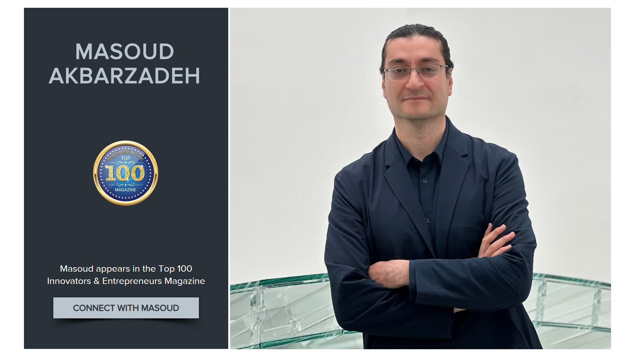 Dr. Masoud Akbarzadeh on The Top 100 Magazine